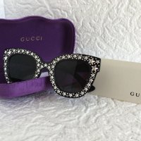 Gucci дамски слънчеви очила с звезди камъни, снимка 5 - Слънчеви и диоптрични очила - 23456402
