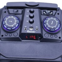 Караоке Тонколона Thunder THS-B1502BTW, 15 инча, 2 безжични Микрофона, Акумулатор, Bluetooth, FM рад, снимка 2 - Тонколони - 22139725