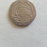 Монета От 20 Английски Пенса От 1982г. / 1982 20 Pence UK Coin KM# 931 Sp# 4230, снимка 1 - Нумизматика и бонистика - 15880125