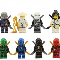 8 фигурки за Лего конструктор Ninjago Нинджаго за игра и украса на торта пластмасови , снимка 2 - Фигурки - 22690810