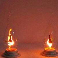Лампа Е14 имитираща пламък на свещ., снимка 1 - Крушки - 20548049