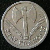 2 франка 1943, Франция, снимка 2 - Нумизматика и бонистика - 11703919