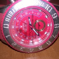 нов часовник-гумена червена каишка, снимка 8 - Други - 21835038