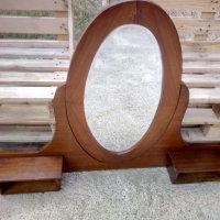 Старо дървено огледало за скрин, снимка 1 - Антикварни и старинни предмети - 25895007