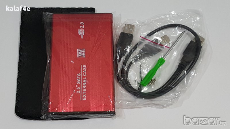 HDD 2,5" external case SATA кутия външен хард диск, снимка 1