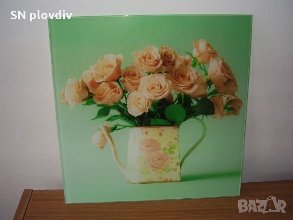 Нова стъклена картина,30см/30см , снимка 1
