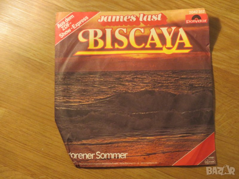 малка грамофонна плоча - James Last - Biscaya  - изд.80те г., снимка 1
