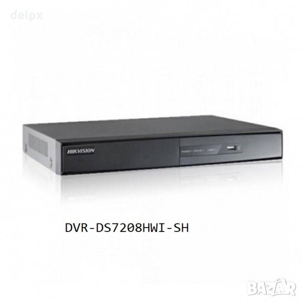Записващо устройство DVR-DS7208HWI-SH за 8 камери 200/25 кадъра LAN ДУ, снимка 1