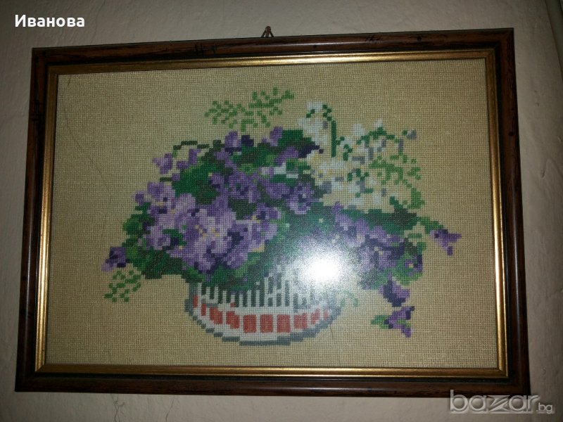 гоблен ТЕМЕНУЖКИ ВИЛЕР, снимка 1