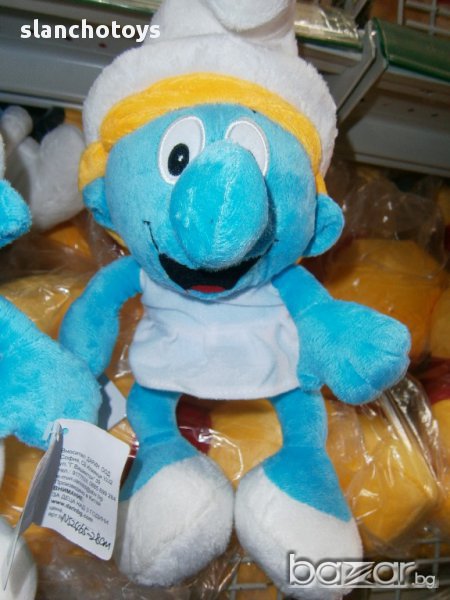 Смърфиета-30см,с устройство за песнички на български +1 приказка,на български или песен от филма, снимка 1