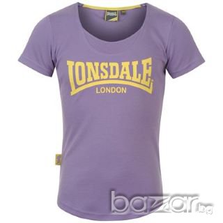 Лилава тениска Lonsdale за 7-8 годишно момиче , снимка 1