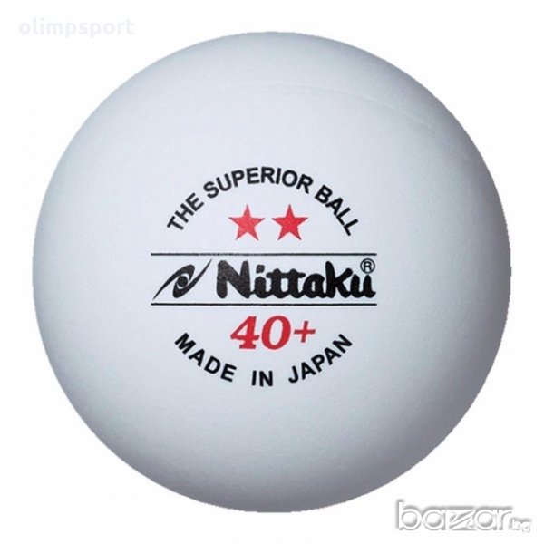 топчета за тенис на маса Nittaku 2 star 40+ plastic NB 1320, снимка 1