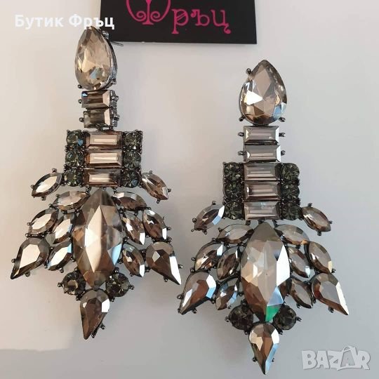 Обеци тамара графит , снимка 1