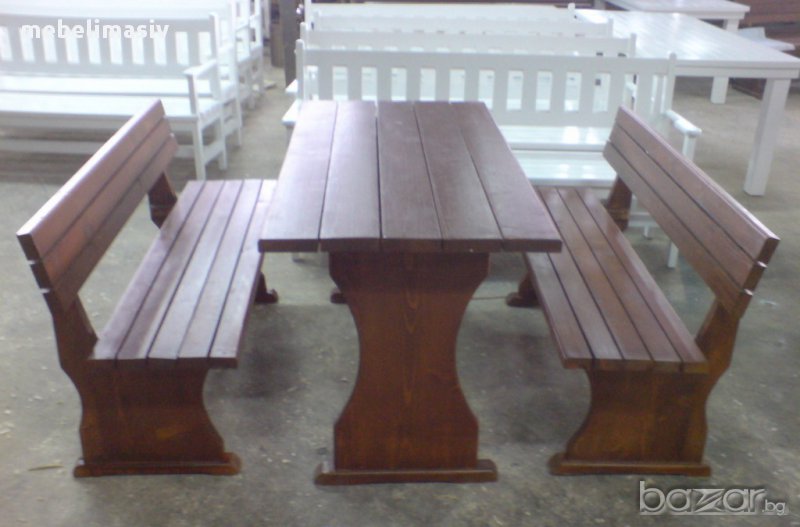 Маси и столове,пейки и сепарета за вашата градина, за вашето заведение., снимка 1