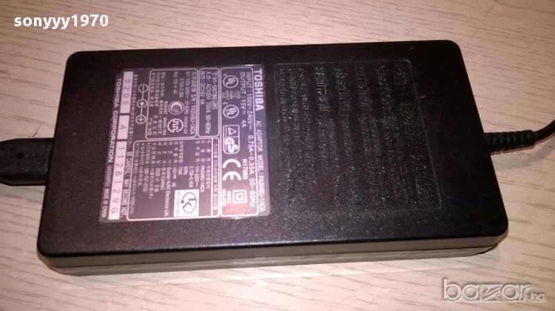 Toshiba 15v/4amp-adaptеr-внос швеицария, снимка 1