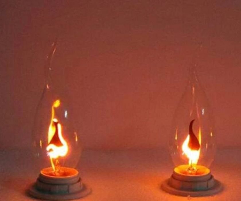 Лампа Е14 имитираща пламък на свещ. в Крушки в гр. Левски - ID20548049 —  Bazar.bg
