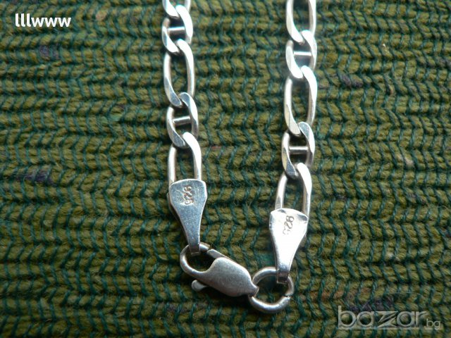 Сребърно ланче 925, снимка 5 - Колиета, медальони, синджири - 10965291