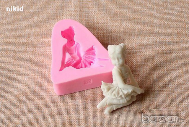 балерина с пачка силиконов молд форма украса фондан гипс шоколад