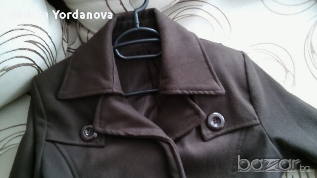 Палтенце в кафяв цвят с р-р S-M, снимка 1 - Палта, манта - 17045993