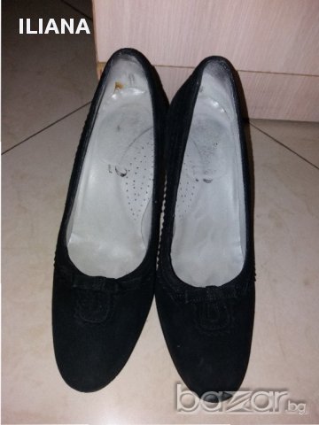 Обувки от естествен велур , снимка 2 - Дамски обувки на ток - 17599557