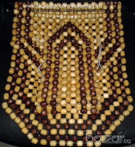 Дървен масажор, подложка за седалки, снимка 2 - Аксесоари и консумативи - 7293456