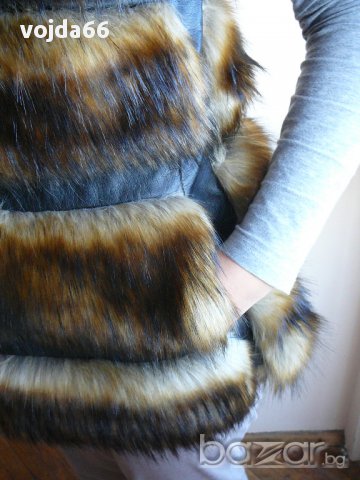 Дамски елек с косъм, снимка 6 - Палта, манта - 16640242