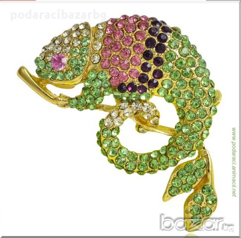 БРОШКА – ХАМЕЛЕОН, снимка 1