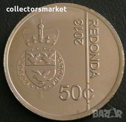 50 цента 2013, Редонда, снимка 2 - Нумизматика и бонистика - 25400291