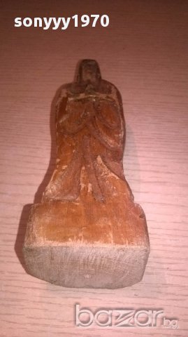 Фигура-дърворезба 17/5/4см-внос швеицария, снимка 2 - Антикварни и старинни предмети - 16379395