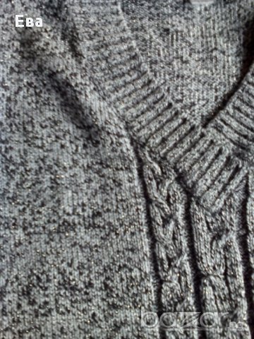 Сив пуловер-без забележки!, снимка 3 - Блузи с дълъг ръкав и пуловери - 13400062