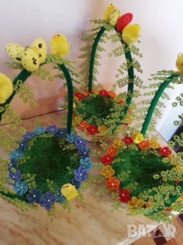 Великденска кошница за яйца, снимка 2 - Декорация за дома - 20952039
