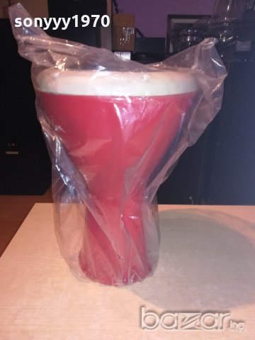 Тарамбука 40х25см-внос сирия-червена нова метална, снимка 4 - Ударни инструменти - 20913027