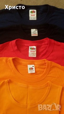 тениски Fruit of the loom и други чисто нови- супер цена 100% памук, снимка 1 - Тениски - 22007149
