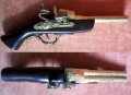 Пистолет, револвер, пищол, позлатен мускет с декорации, 30 см., снимка 1 - Колекции - 22428497