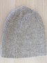Сива машинно плетена вълнена шапка, 100% вълна, Монголия , снимка 1