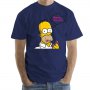 NEW! HOMER ХОУМЪР SIMPSON DONUT мъжка тениска! Поръчай модел с твоя снимка!, снимка 2