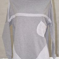 Памучна дамска блуза в сиво марка Infinite you, снимка 1 - Блузи с дълъг ръкав и пуловери - 18327921