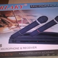 нови безжични микрофони с приемник, снимка 1 - Микрофони - 19300560