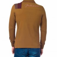 Памучна мъжка блуза в нюанс на кафяво марка Galvanni, снимка 2 - Блузи - 17486414