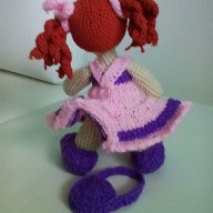 Кукла плетена играчка кукла Анита, снимка 4 - Кукли - 14736125