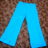 ленен син панталон, снимка 1 - Панталони - 18190976