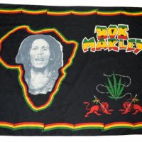 Bob Marley голям шал постер, снимка 1 - Шапки - 23449718
