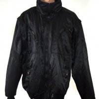 Мъжко зимно яке с качулка черно с подвижна подплата, яка и ръкави , снимка 1 - Якета - 23461554