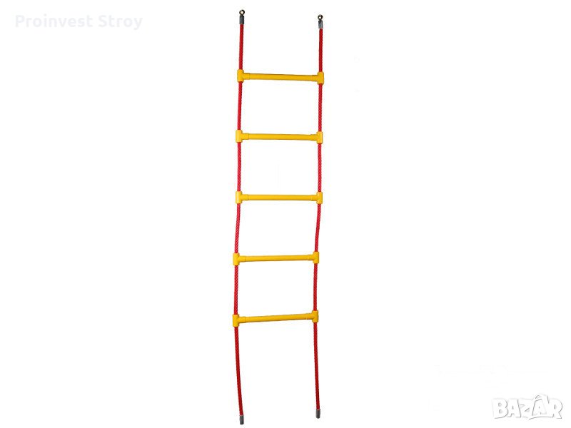 Въжена стълба за катерене с армирано въже с пет стъпала АС3045, снимка 1