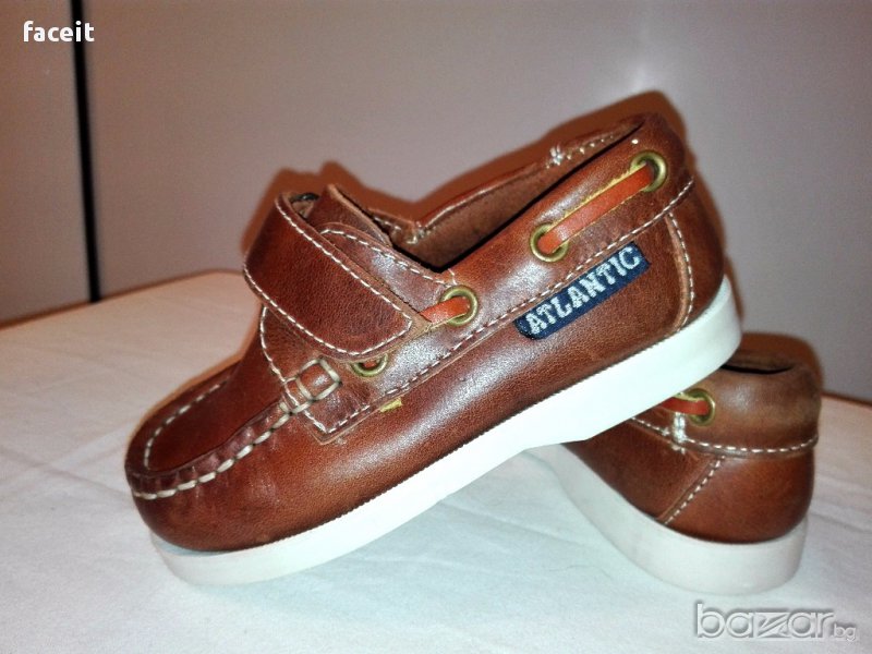 Ест. кожа от Португалия - Страхотни обувчици Атлантик / Пантофи / Пантофки / Детски, снимка 1