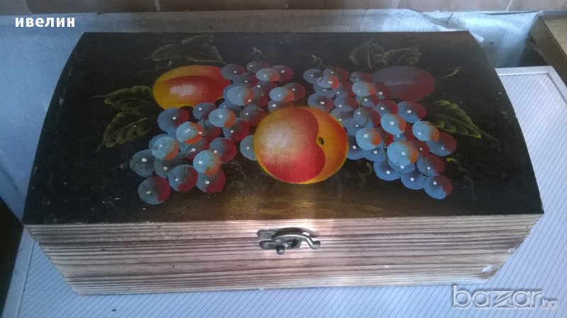 стара дървена кутия, снимка 1