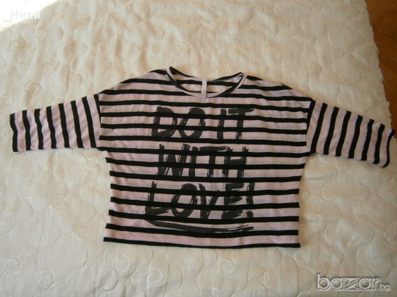 Дамска къса блуза - размер Л, снимка 1