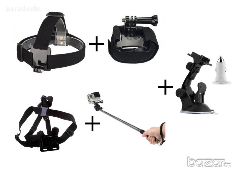 5 в 1 комплект аксесоари за GoPro , снимка 1