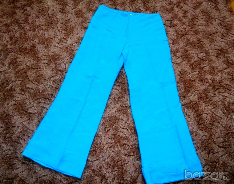 ленен син панталон, снимка 1