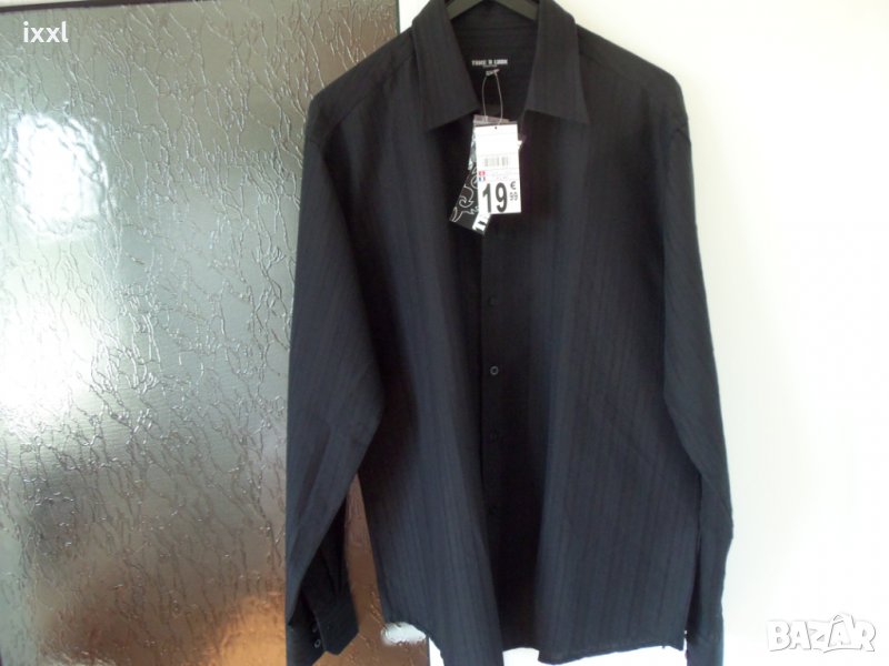 мъжка черна риза с дълъг ръкав- T43/44, снимка 1